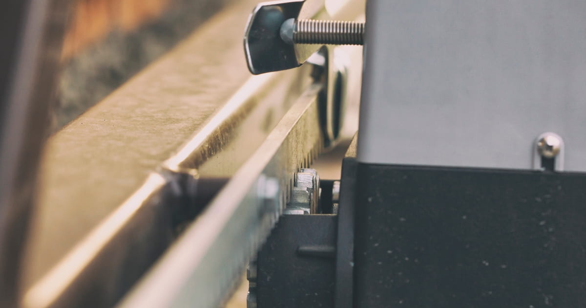 Automatic gate motors for business access.